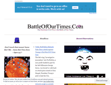 Tablet Screenshot of battleofourtimes.com